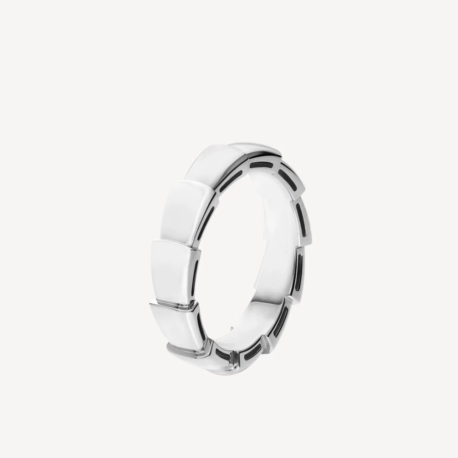 BVLGARI Serpenti White Gold Ring | Luxury Serpent Jewelry Collection