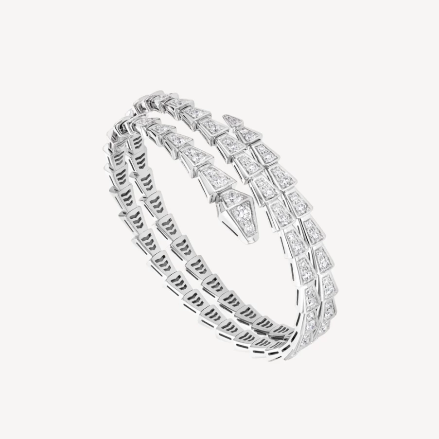 BVLGARI Serpenti Viper Bracelet | Luxury Snake Design Gold Bangle | Italian Jewelry