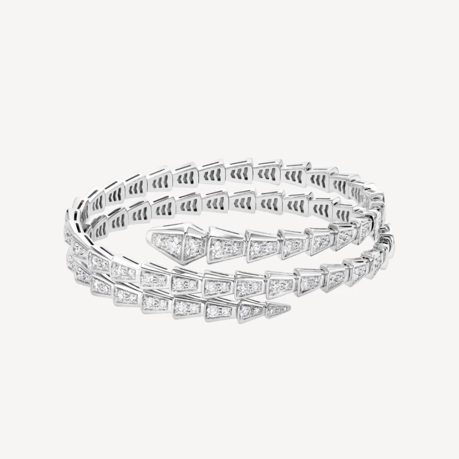 BVLGARI Serpenti Viper Bracelet | Luxury Snake Design Gold Bangle | Italian Jewelry