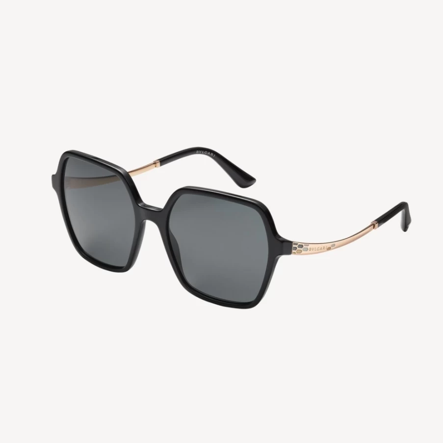 BVLGARI Serpenti Black Sunglasses for Women - Luxury Designer Shades