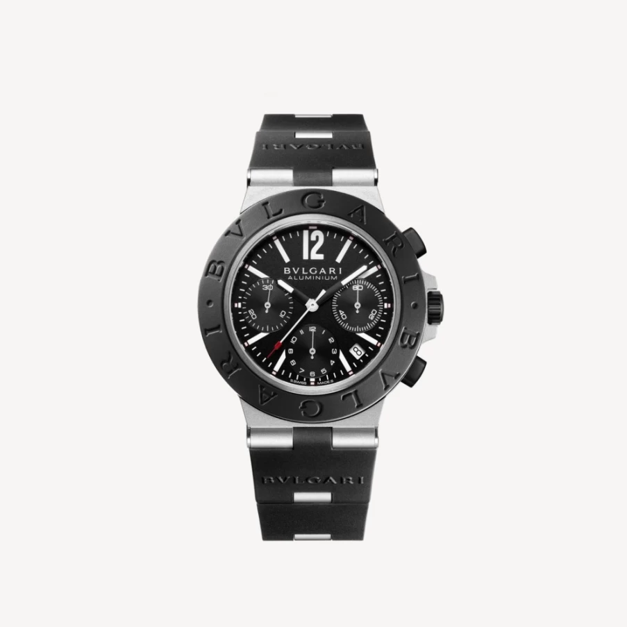 BVLGARI Aluminium Men's Black Watch