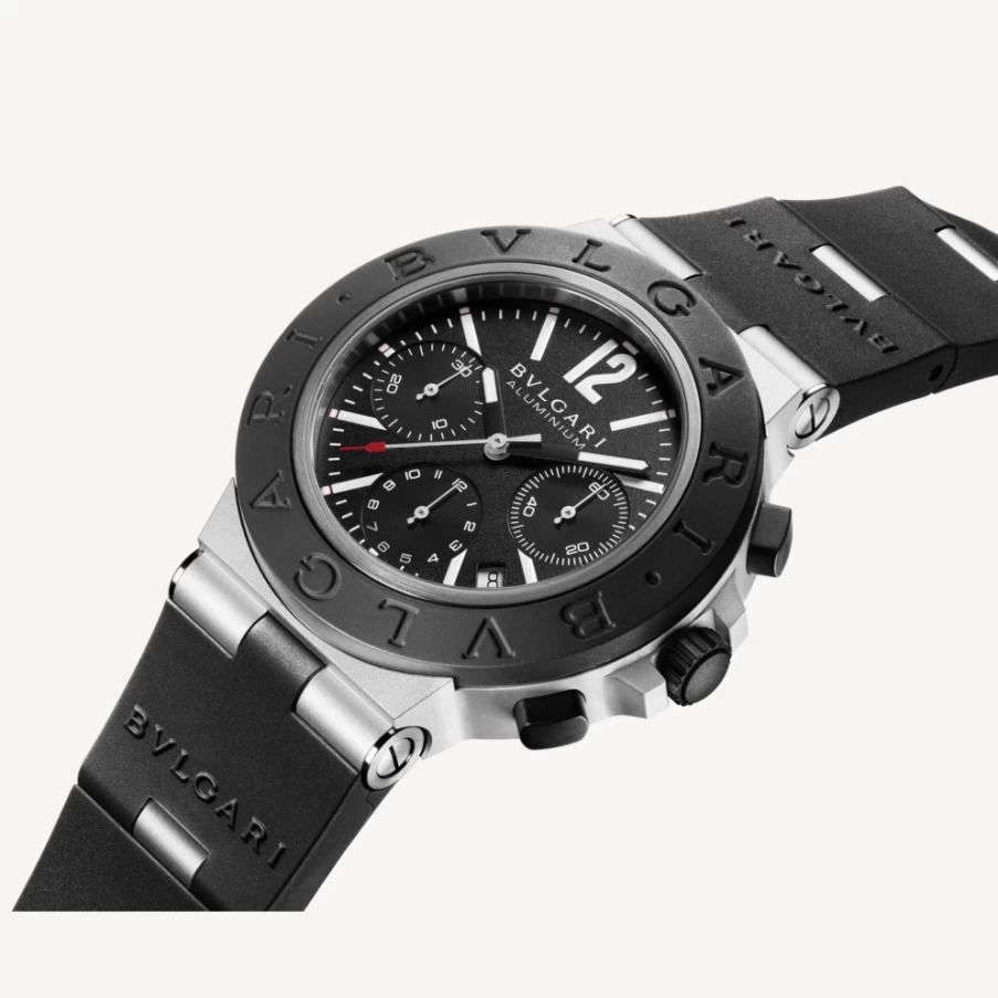 BVLGARI Aluminium Men's Black Watch