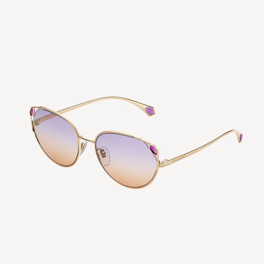 BVLGARI Serpenti Purple Sunglasses for Women | Luxury Designer Shades