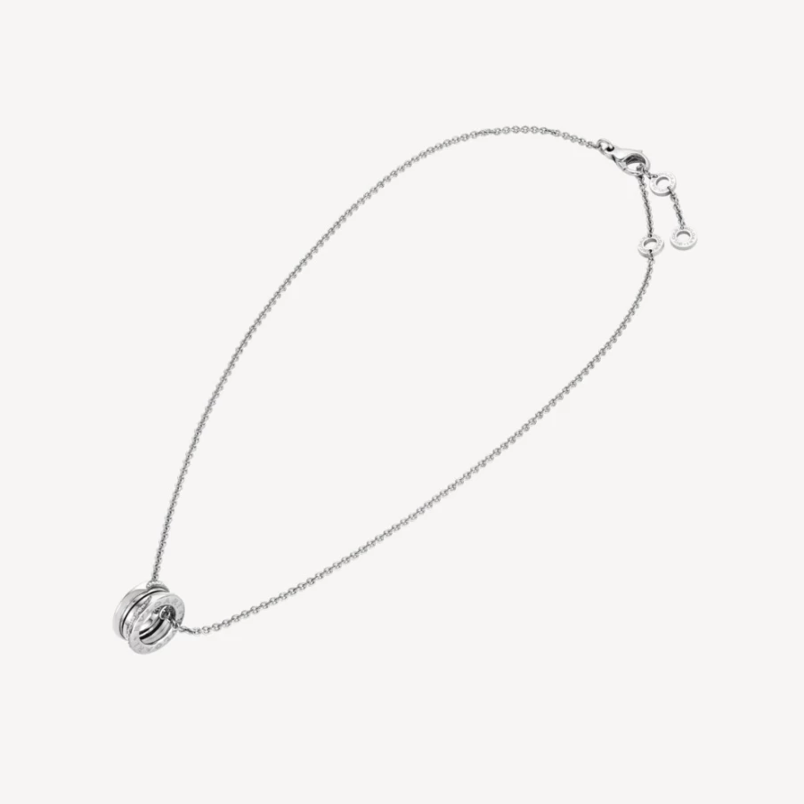 BVLGARI B.Zero1 White Gold Necklace | Iconic Luxury Pendant