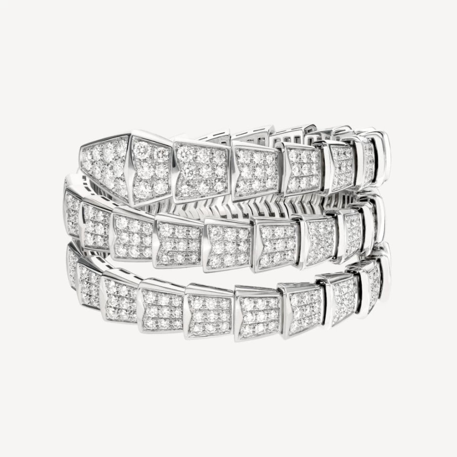 BVLGARI Serpenti Viper Bracelet | Luxury Snake Design Bracelet | 18K Gold & Precious Stones