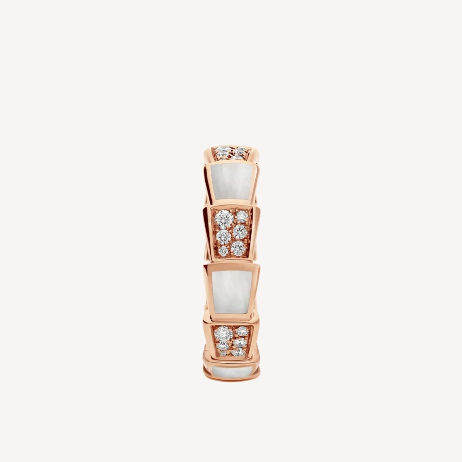BVLGARI Serpenti Viper White Gold Ring | Luxury Snake Jewelry Collection