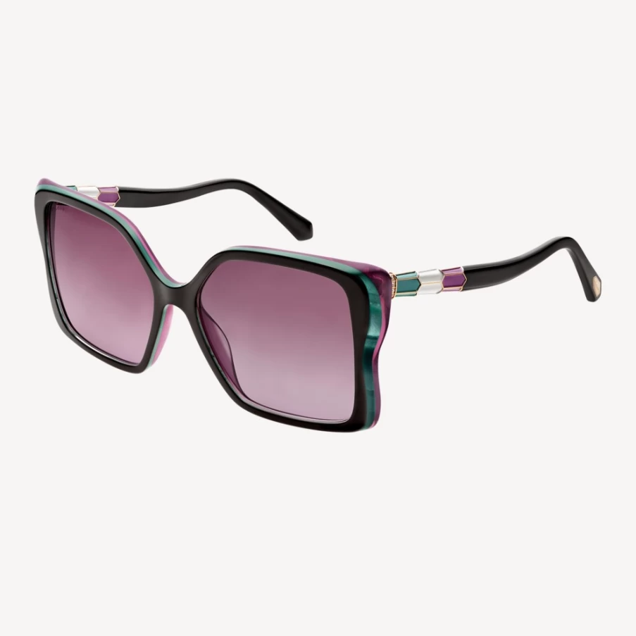 BVLGARI Serpenti Black Sunglasses for Women | Luxury Designer Eyewear