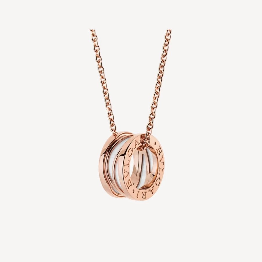 BVLGARI B.Zero1 White Gold Necklace | Iconic Luxury Pendant