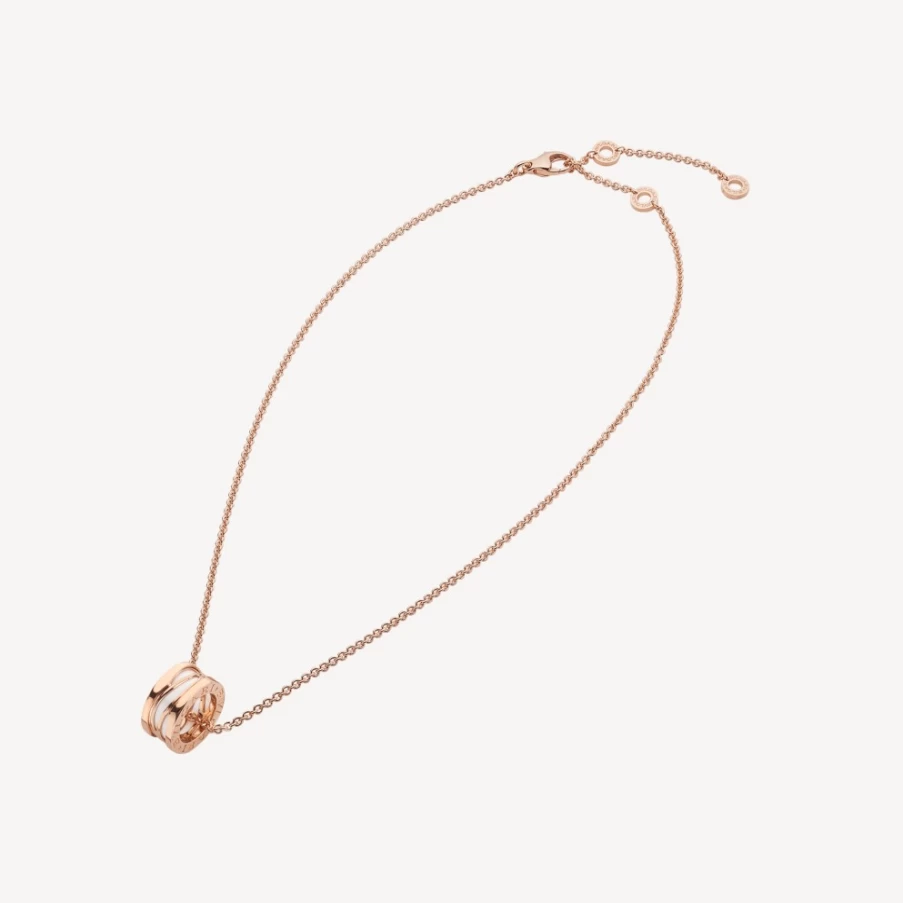 BVLGARI B.Zero1 White Gold Necklace | Iconic Luxury Pendant