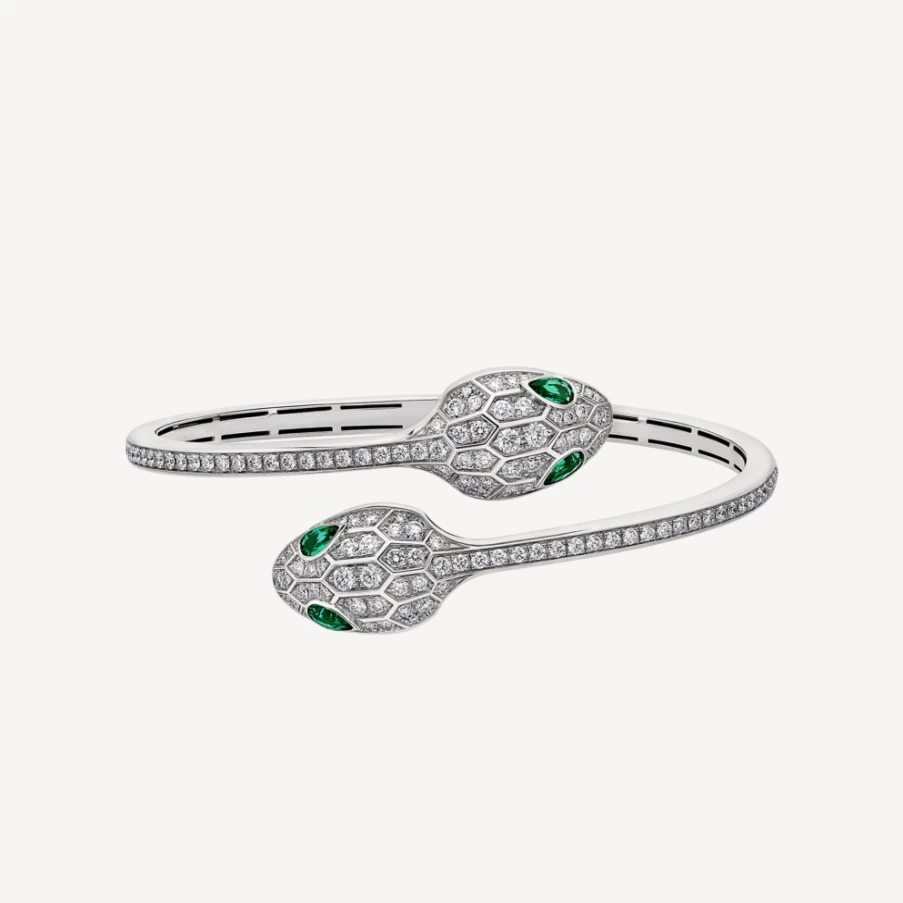 BVLGARI Serpenti Green Bracelet | Iconic Snake Design Luxury Jewelry