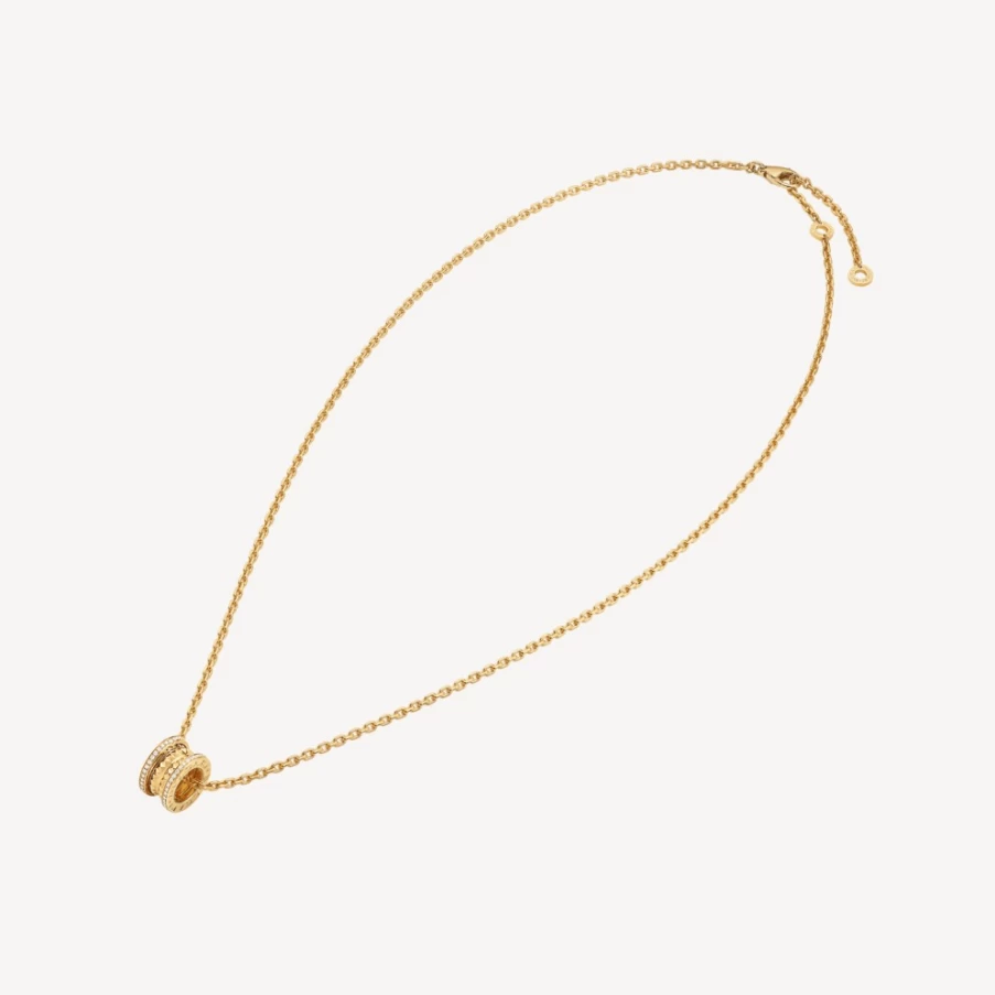 BVLGARI B.Zero1 Yellow Gold Necklace | Iconic Luxury Pendant