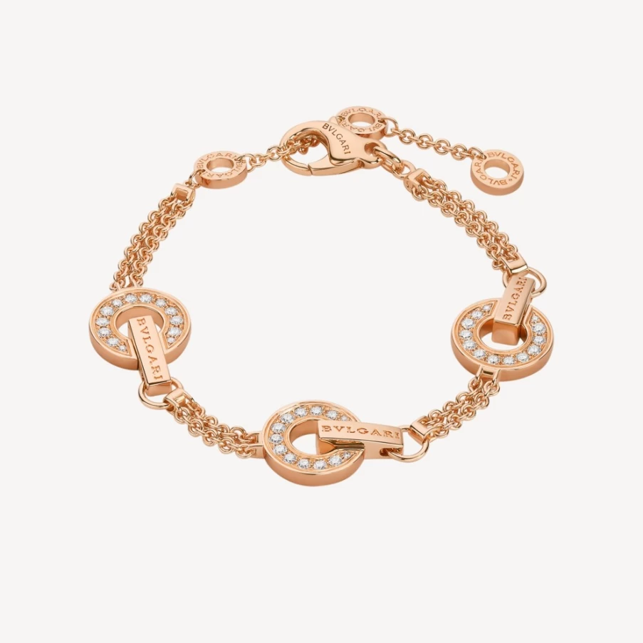 BVLGARI Bvlgari Pink Gold Bracelet for Women Luxury Italian Jewelry