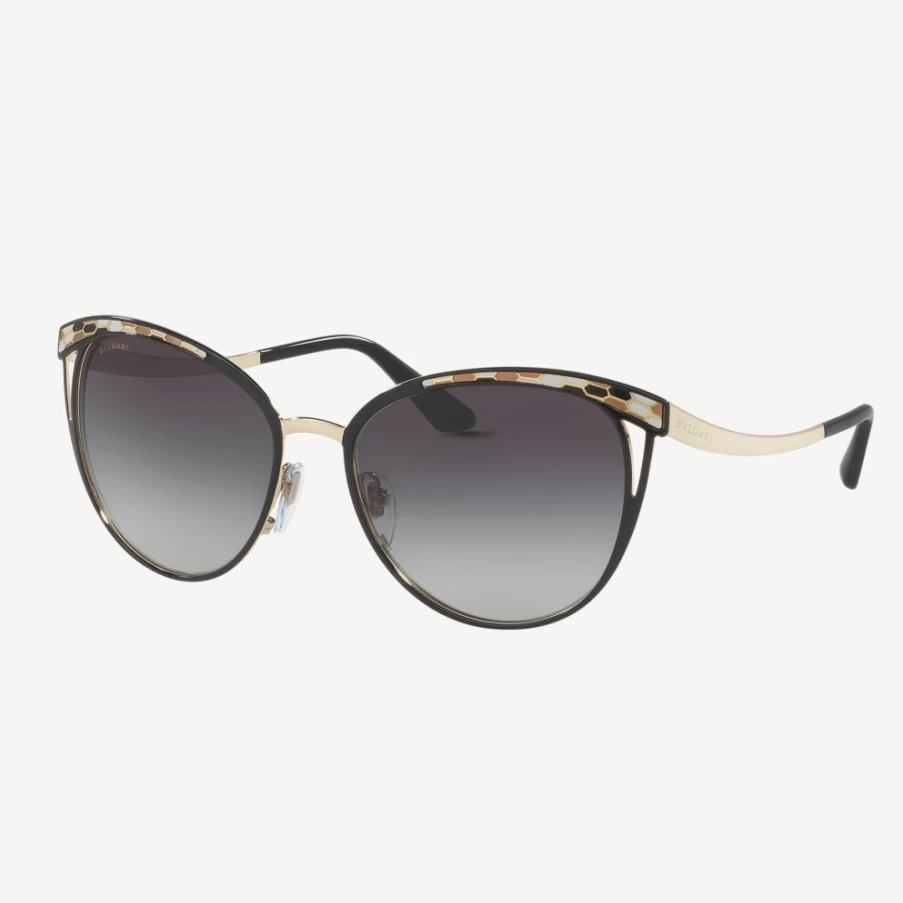 BVLGARI Serpenti Black Sunglasses for Women - Luxury Designer Shades