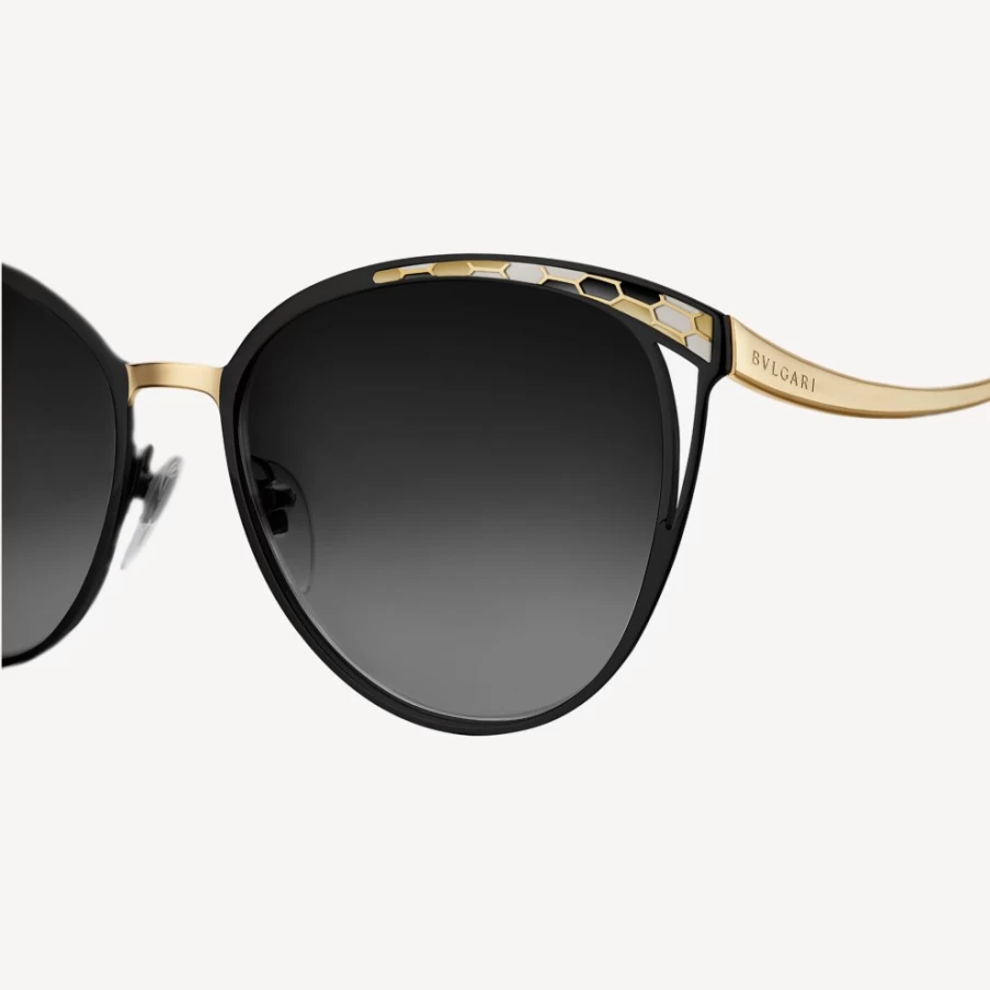 BVLGARI Serpenti Black Sunglasses for Women - Luxury Designer Shades
