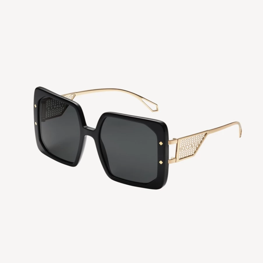 BVLGARI Serpenti Black Sunglasses for Women - Luxury Designer Shades