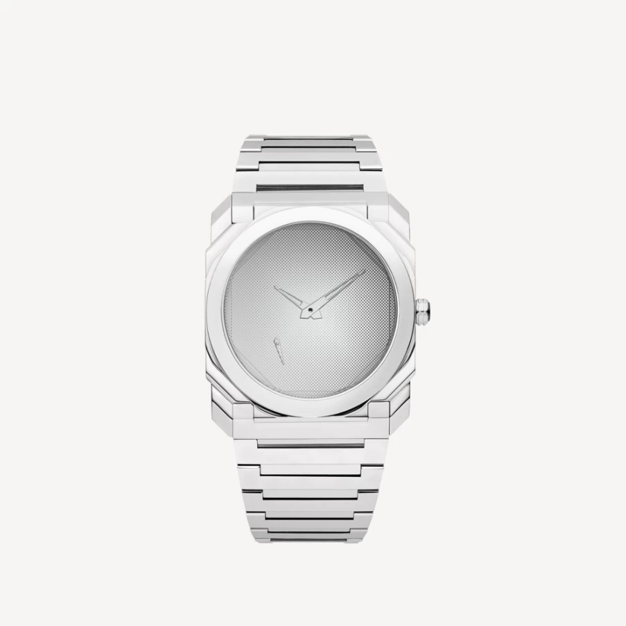 BVLGARI Octo Finissimo Men's Silver Ultra-Thin Luxury Watch