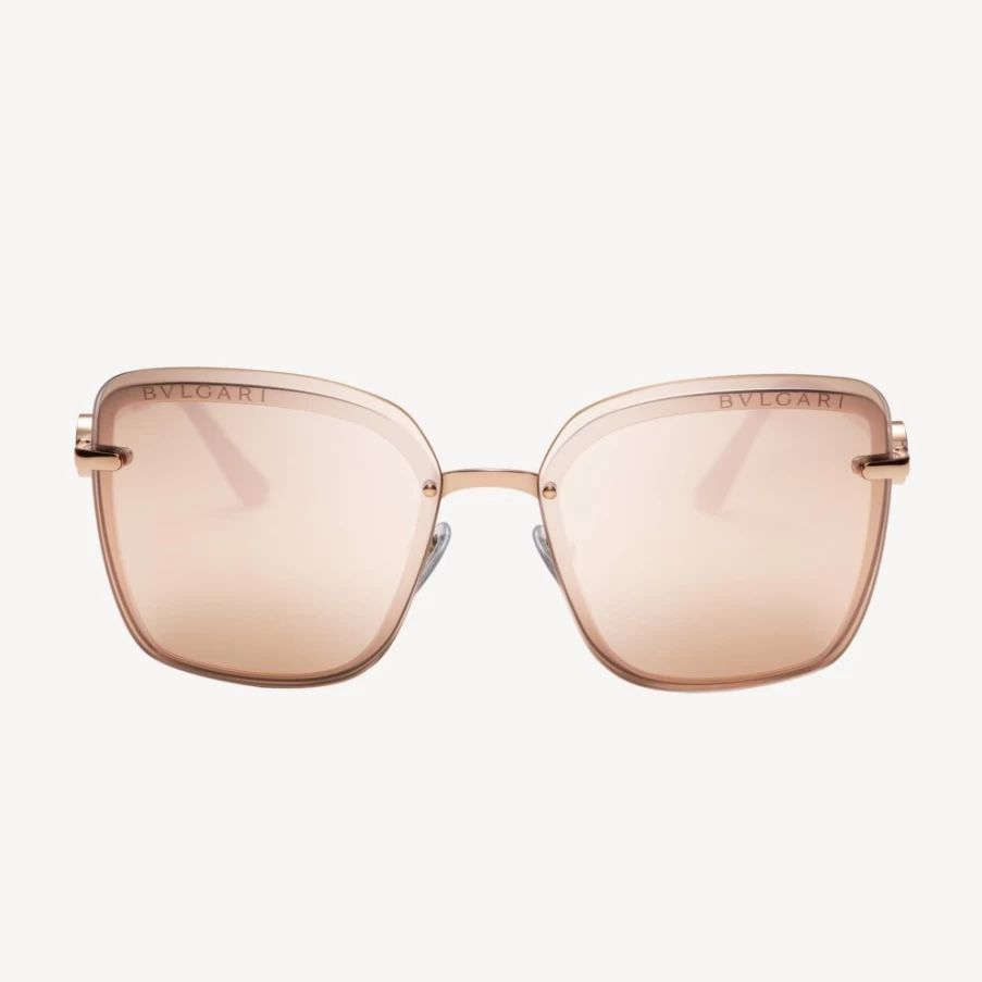 BVLGARI Women's Gold Bvlgari Bvlgari Sunglasses Luxury Designer Shades