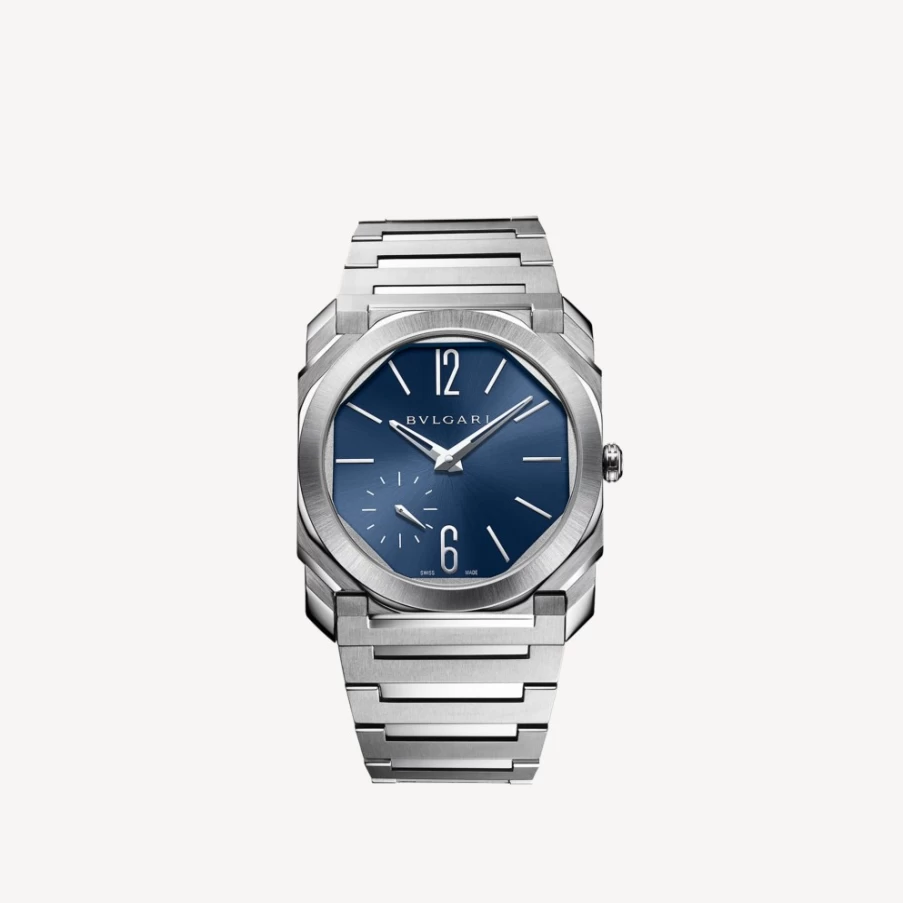 BVLGARI Octo Finissimo Men's Silver Ultra-Thin Luxury Watch
