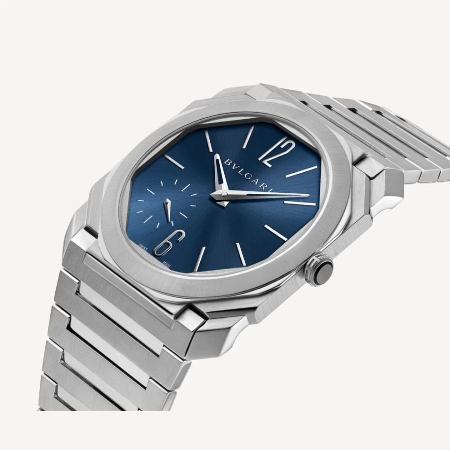 BVLGARI Octo Finissimo Men's Silver Ultra-Thin Luxury Watch