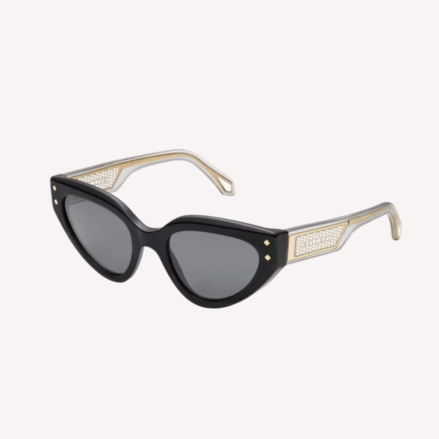 BVLGARI Serpenti Black Sunglasses for Women | Luxury Designer Shades