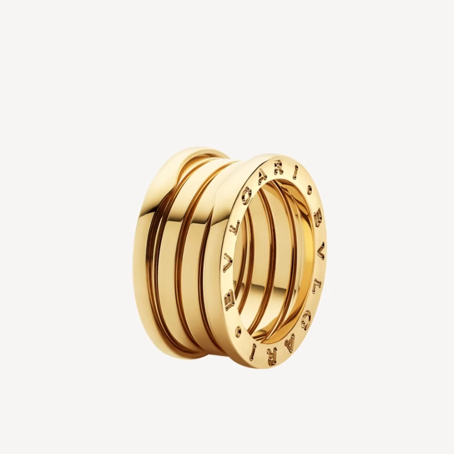 BVLGARI B.Zero1 Ring - Luxury 18K Gold or Sterling Silver Designer Band