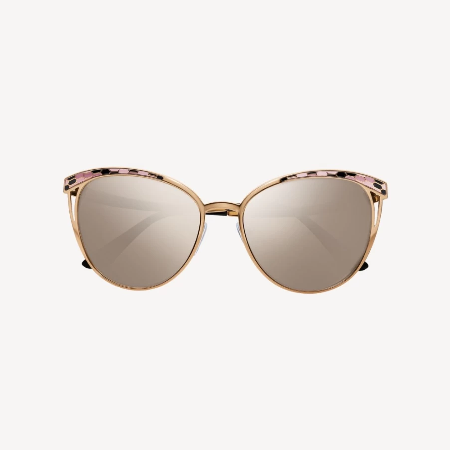 BVLGARI Serpenti Beige Sunglasses for Women | Luxury Designer Shades
