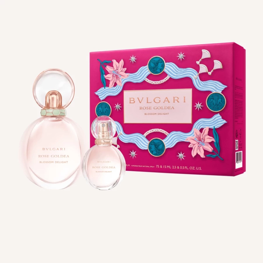 BVLGARI Rose Goldea Blossom Delight Perfume Gift Set for Women - Floral Fragrance Kit