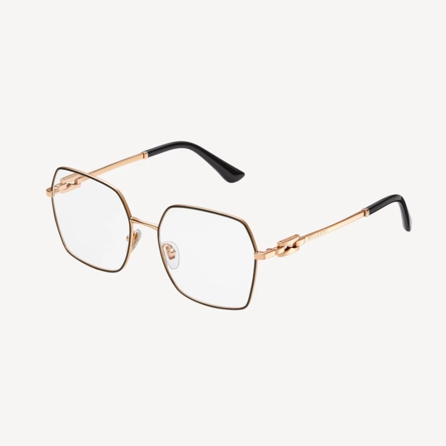 BVLGARI B.Zero1 Black and Gold Eyewear for Women | Luxury Designer Sunglasses