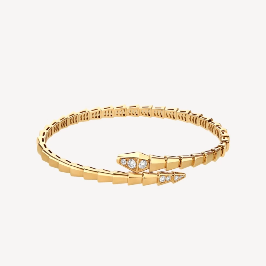 BVLGARI Serpenti Viper Bracelet | Luxury Snake Design Gold Bracelet for Women