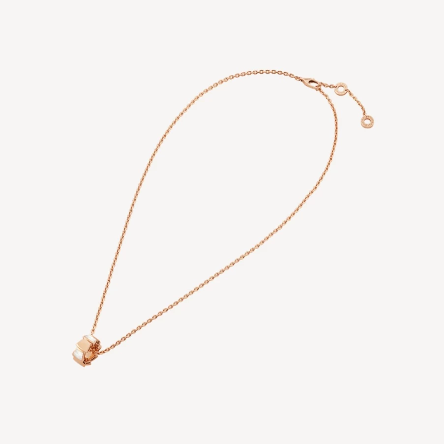 BVLGARI Serpenti Viper White Gold Necklace | Luxury Snake Design Jewelry