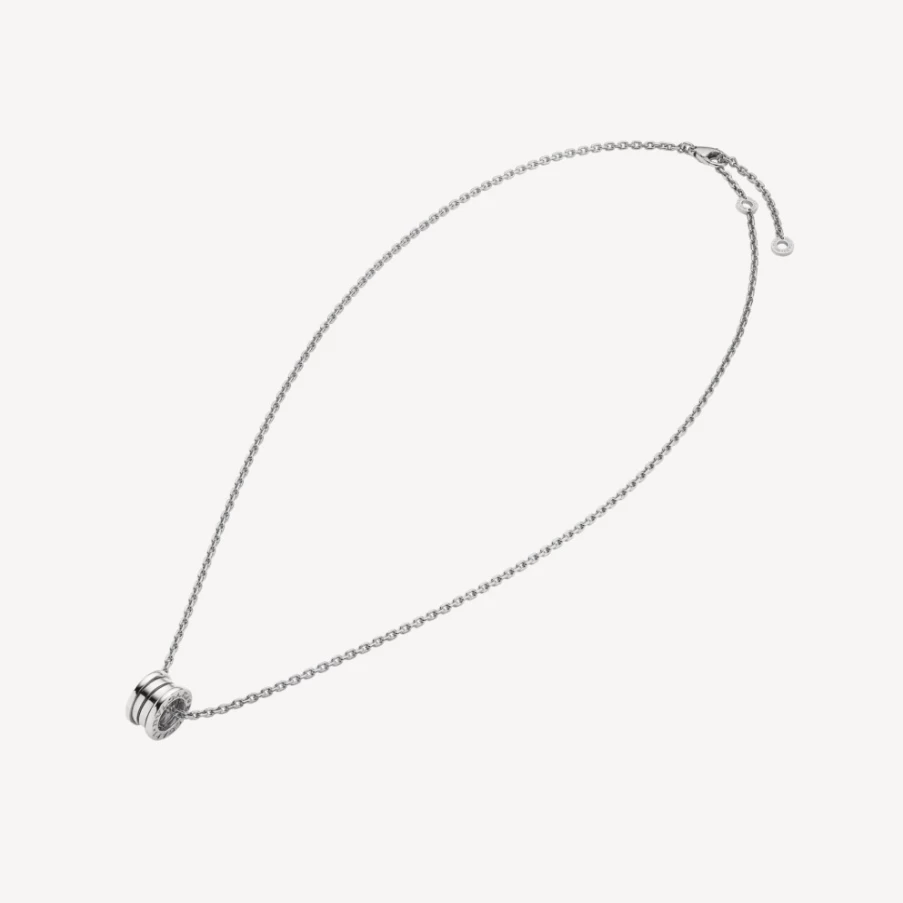 BVLGARI B.Zero1 White Gold Necklace | Iconic Luxury Pendant
