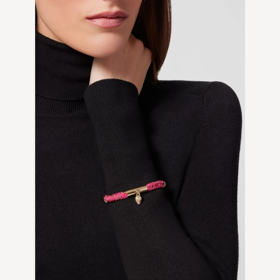 BVLGARI Serpenti Forever Pink Bracelet for Women | Luxury Rose Gold Snake Design