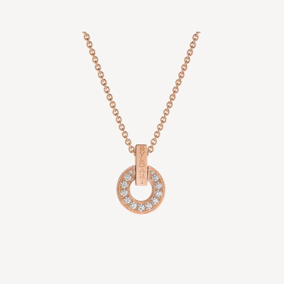 BVLGARI Bvlgari Pink Gold Necklace | Luxury Rose Gold Pendant Jewelry
