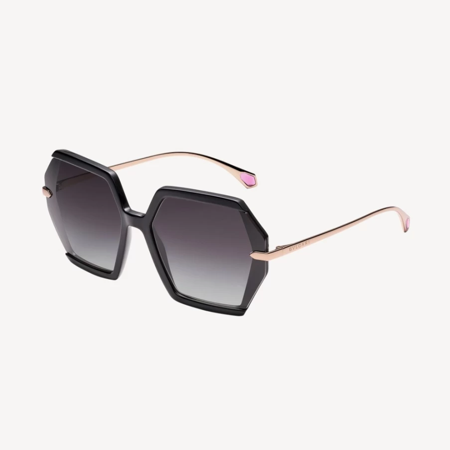 BVLGARI Serpenti Black Sunglasses for Women | Luxury Designer Eyewear