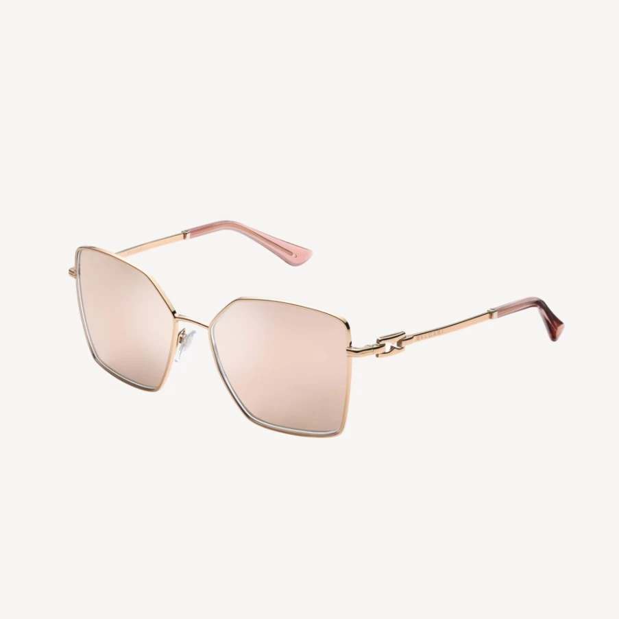 BVLGARI B.Zero1 Gold Sunglasses for Women - Luxury Designer Eyewear