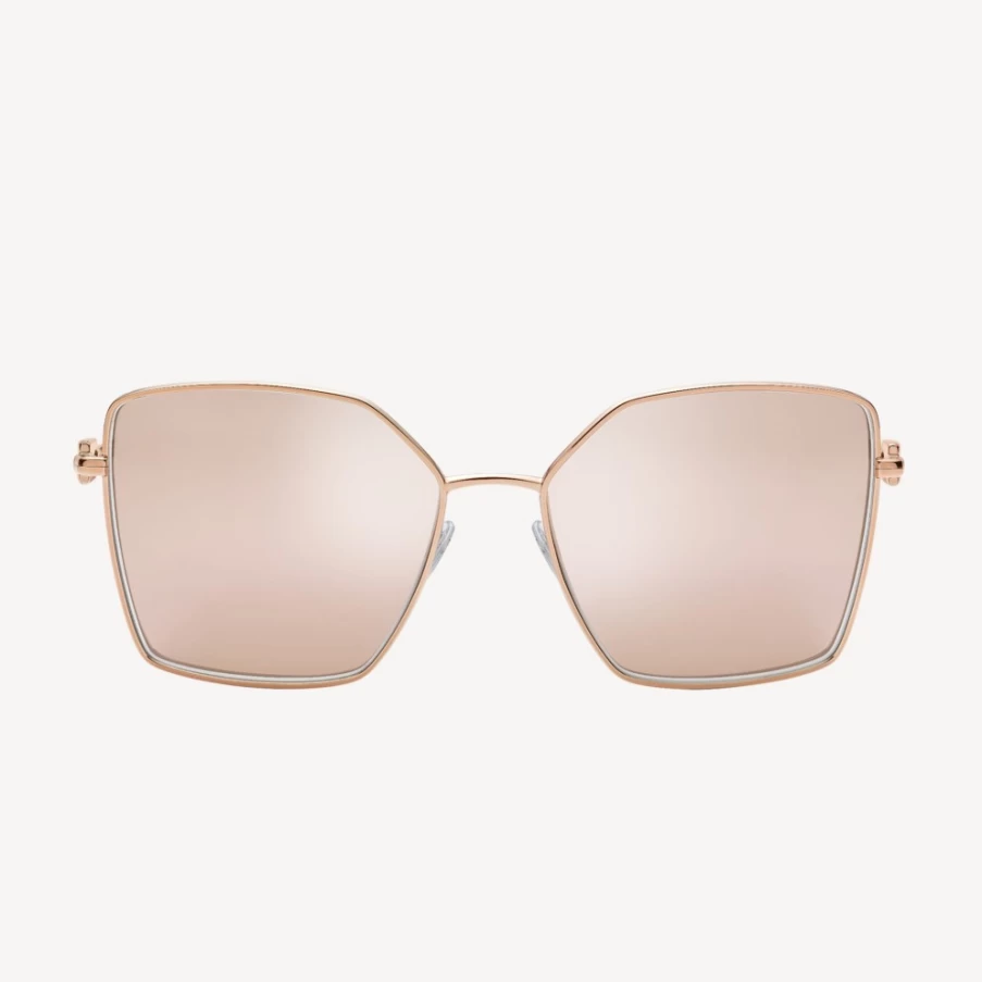 BVLGARI B.Zero1 Gold Sunglasses for Women - Luxury Designer Eyewear