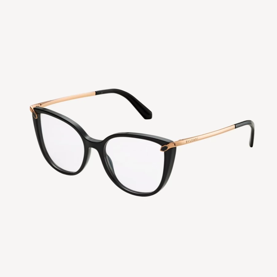 BVLGARI Serpenti Black/Gold Women's Eyewear | Luxury Sunglasses for Women