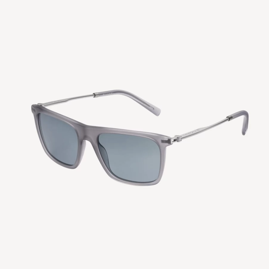 BVLGARI Bvlgari Man Grey Sunglasses for Men – Luxury Designer Shades