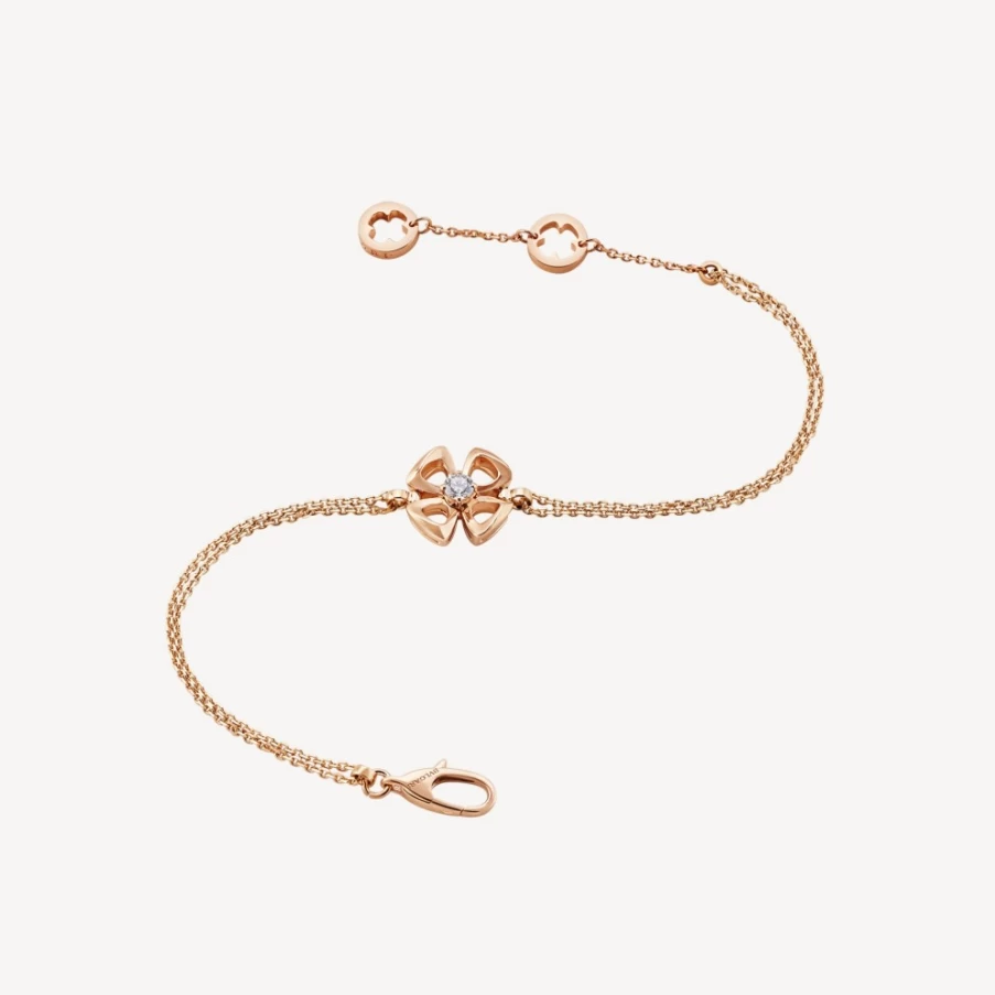 BVLGARI Fiorever Bracelet - Luxury Diamond Gold Bangle for Women