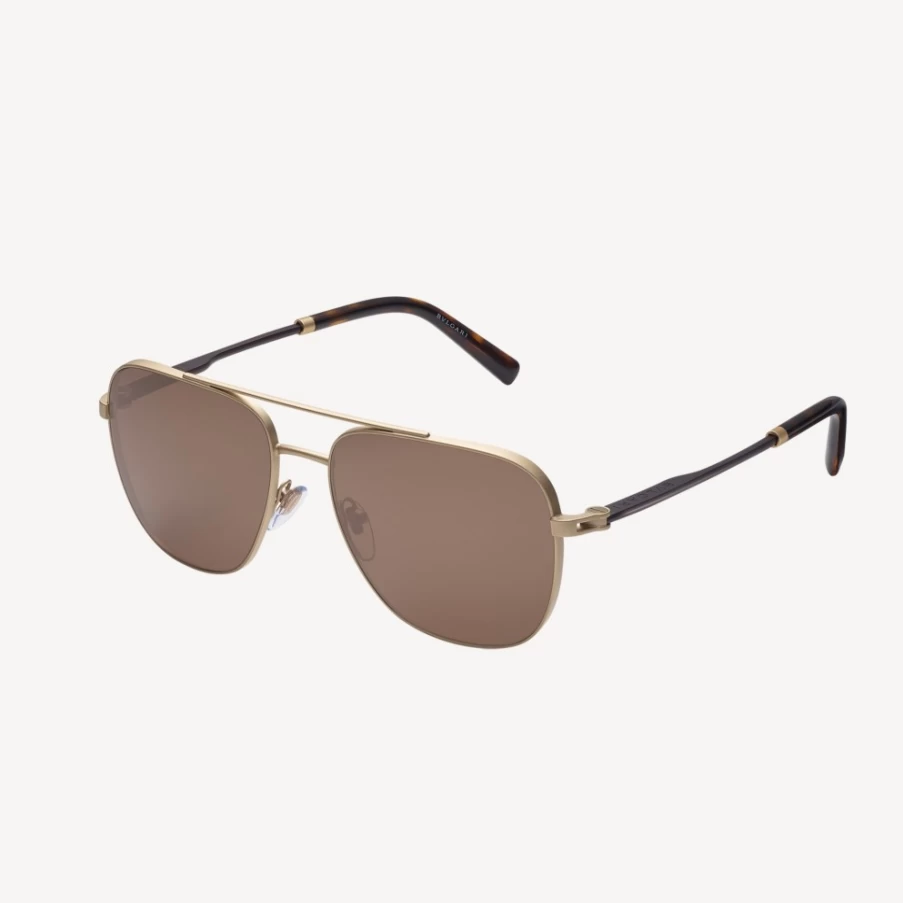 BVLGARI Bvlgari Man Brown Sunglasses for Men – Luxury Designer Shades