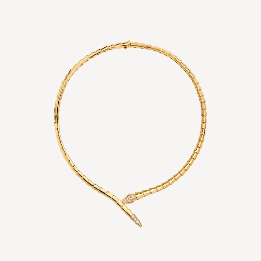 BVLGARI Serpenti Viper Yellow Gold Necklace | Luxury Snake Design