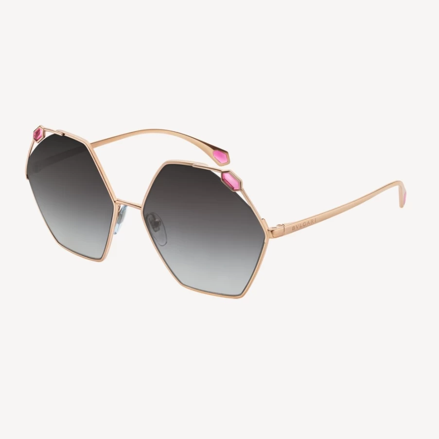 BVLGARI Serpenti Grey Sunglasses for Women - Luxury Designer Shades