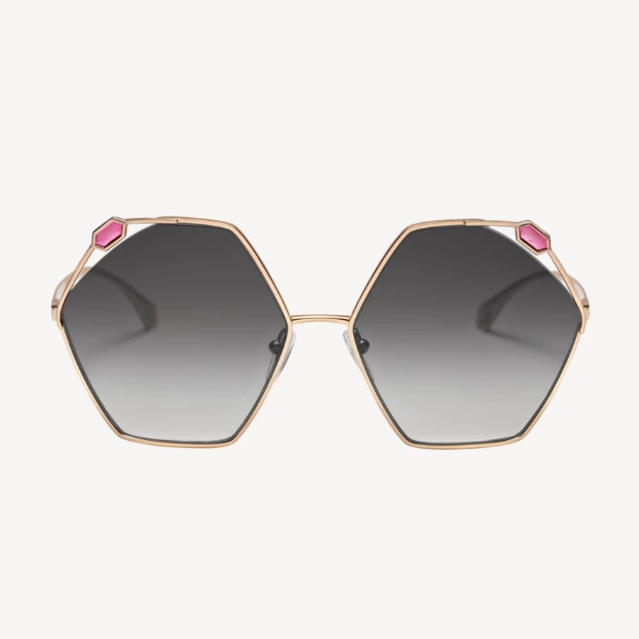 BVLGARI Serpenti Grey Sunglasses for Women - Luxury Designer Shades