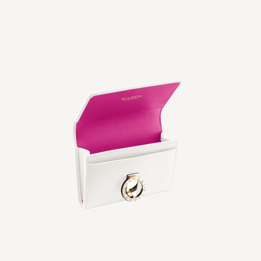 BVLGARI Women's White Bvlgari Bvlgari Luxury Business Card Holder
