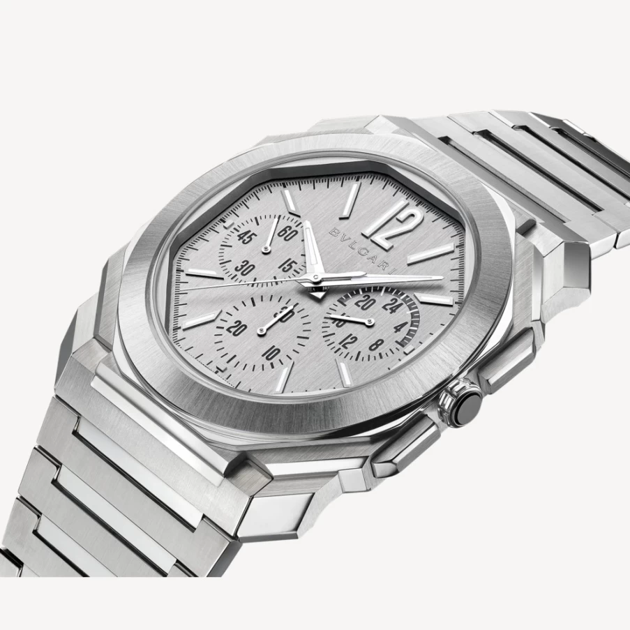 BVLGARI Octo Finissimo Silver Men's Watch – Ultra-Thin Luxury Timepiece