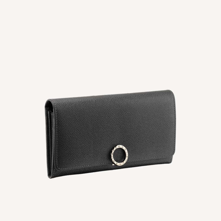 BVLGARI Bvlgari Large Wallet for Women in Black | Luxury Designer Wristlet Clutch