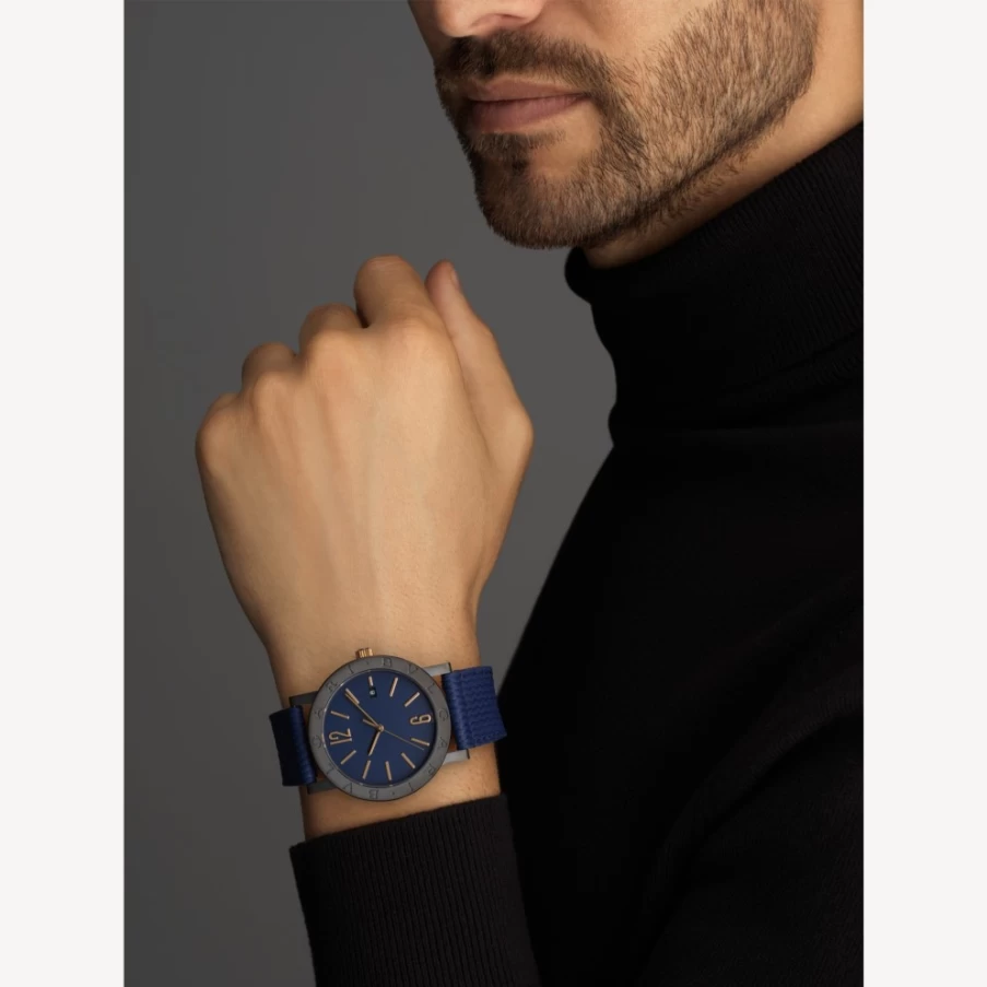 BVLGARI BVLGARI Men's Blue Luxury Watch for Men