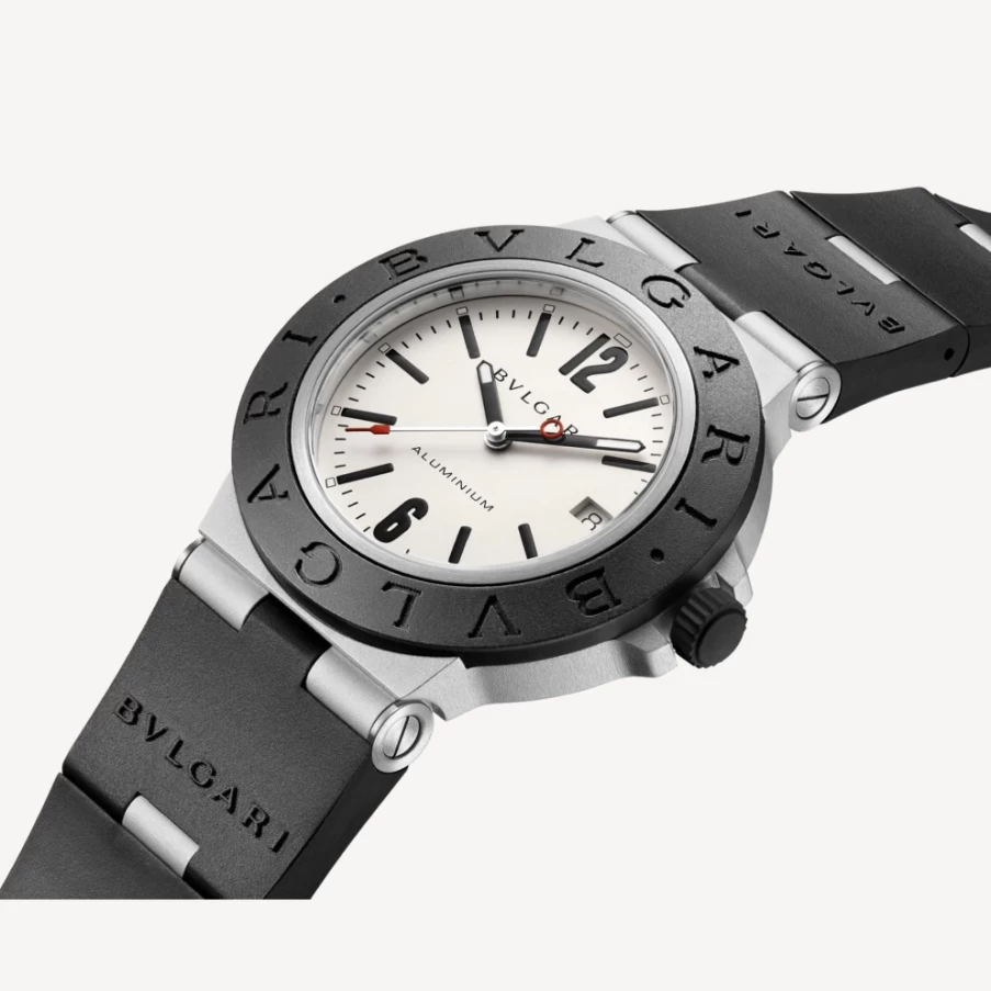 BVLGARI Aluminium Men's Black Watch – Luxury Sport Timepiece