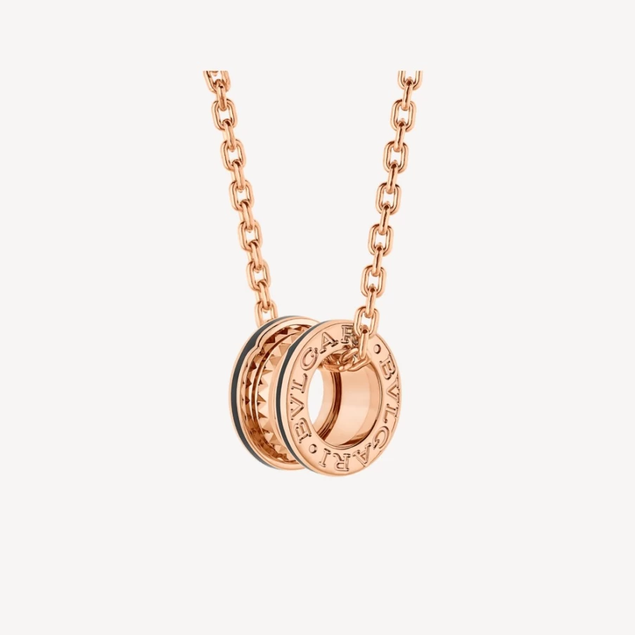 BVLGARI B.Zero1 Black Pendant Necklace | Iconic Luxury Jewelry Collection