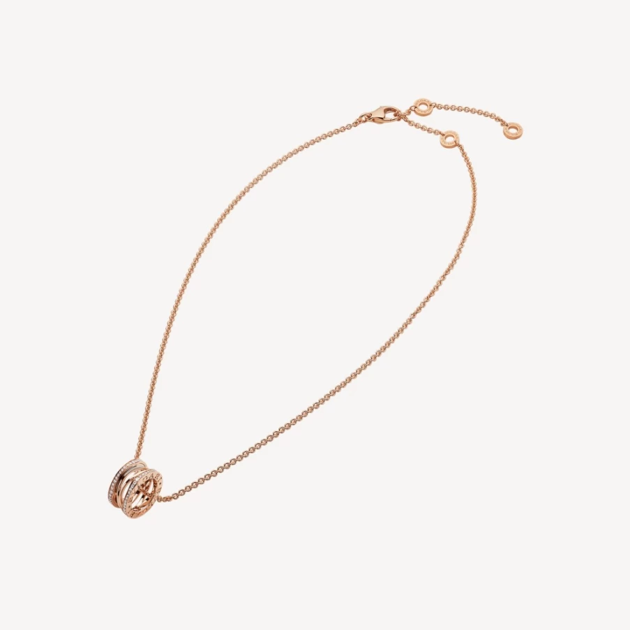 BVLGARI B.Zero1 Necklace in 18K Gold with Iconic Spiral Design